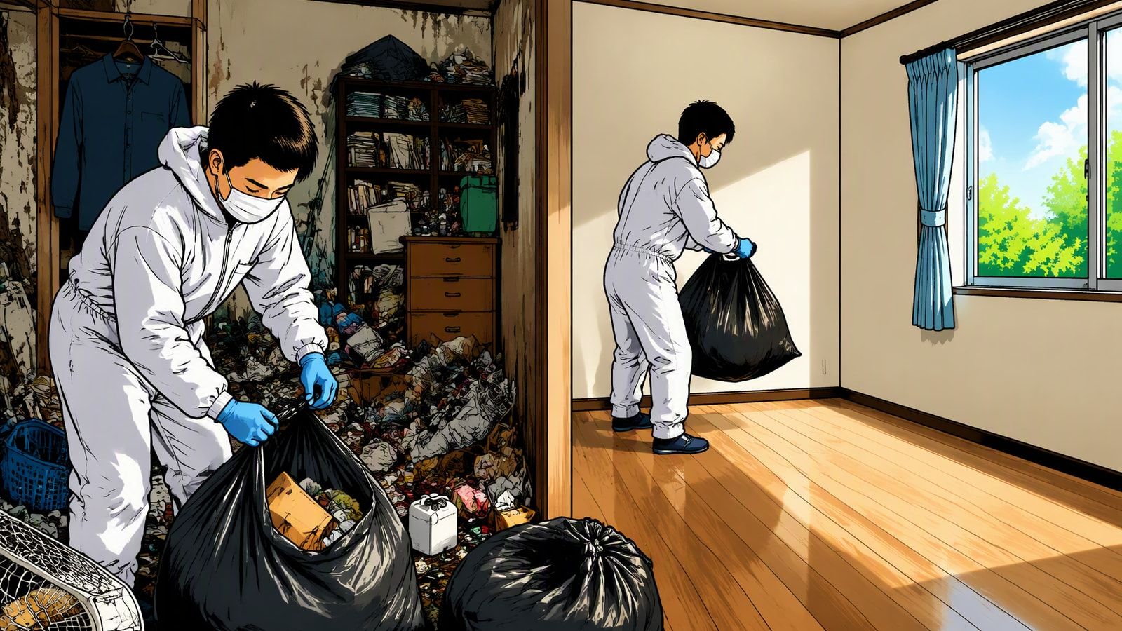 Illustration: heavily soiled homes